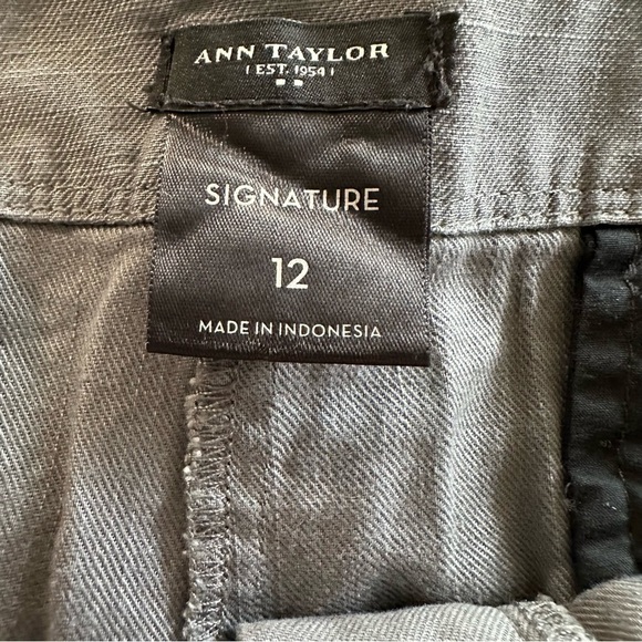 Ann Taylor women's 100% cotton grey shorts size 12 - Picture 3 of 4
